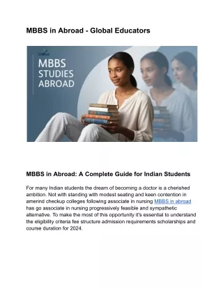 MBBS in Abroad