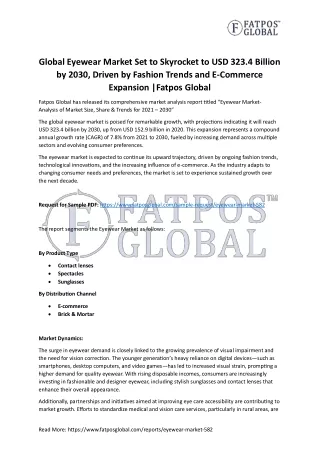 Global Eyewear Market