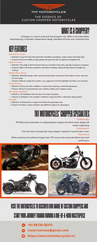 the essence of custom chopper motorcycles