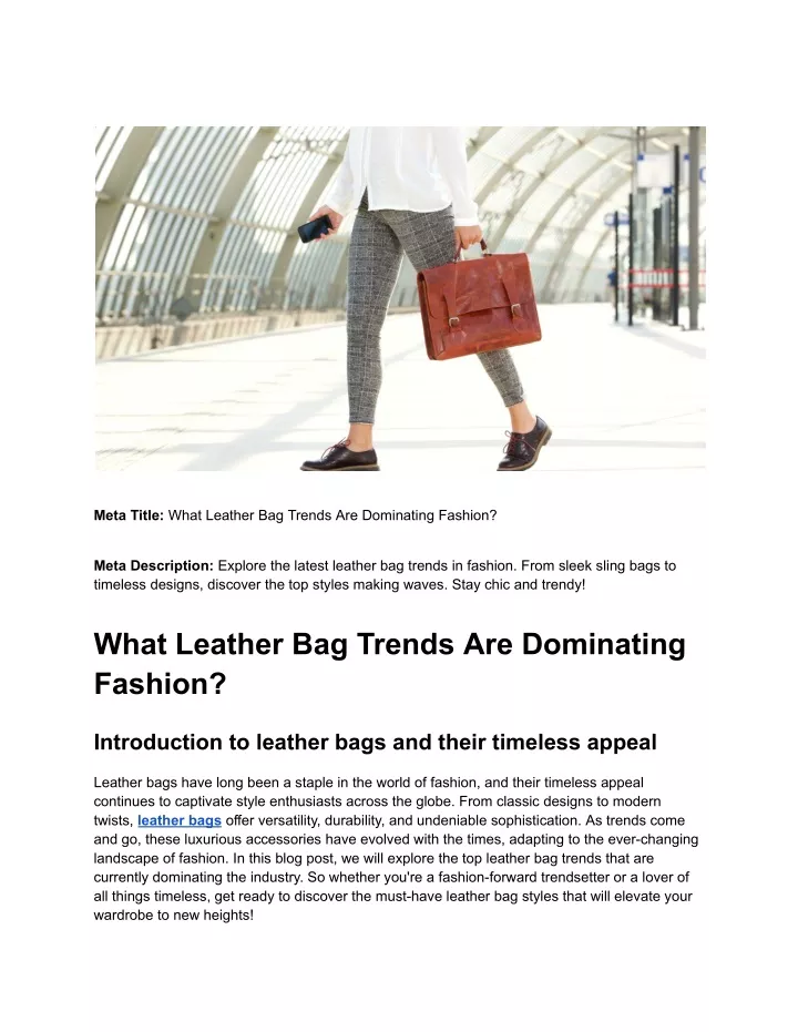 meta title what leather bag trends are dominating