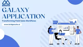 Galaxy Sales Tracking Application  - Bridge Suite