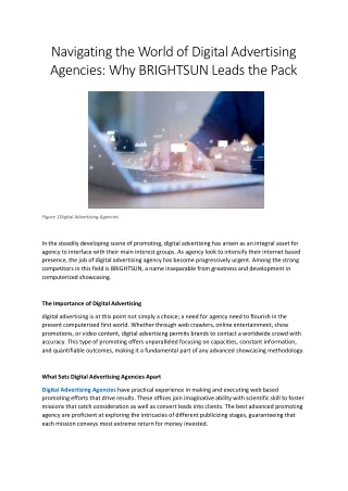 Digital Advertising Agencies