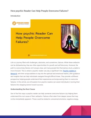 how psychic reader can help people overcome