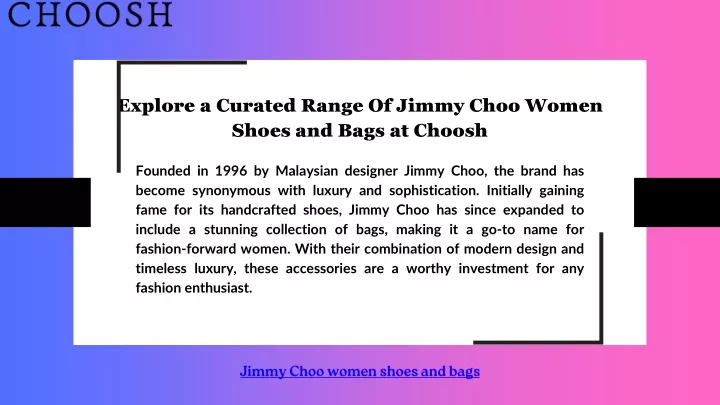 explore a curated range of jimmy choo women shoes