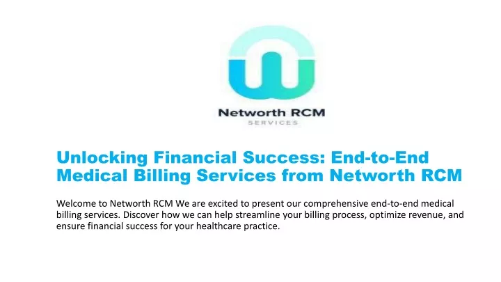 unlocking financial success end to end medical billing services from networth rcm