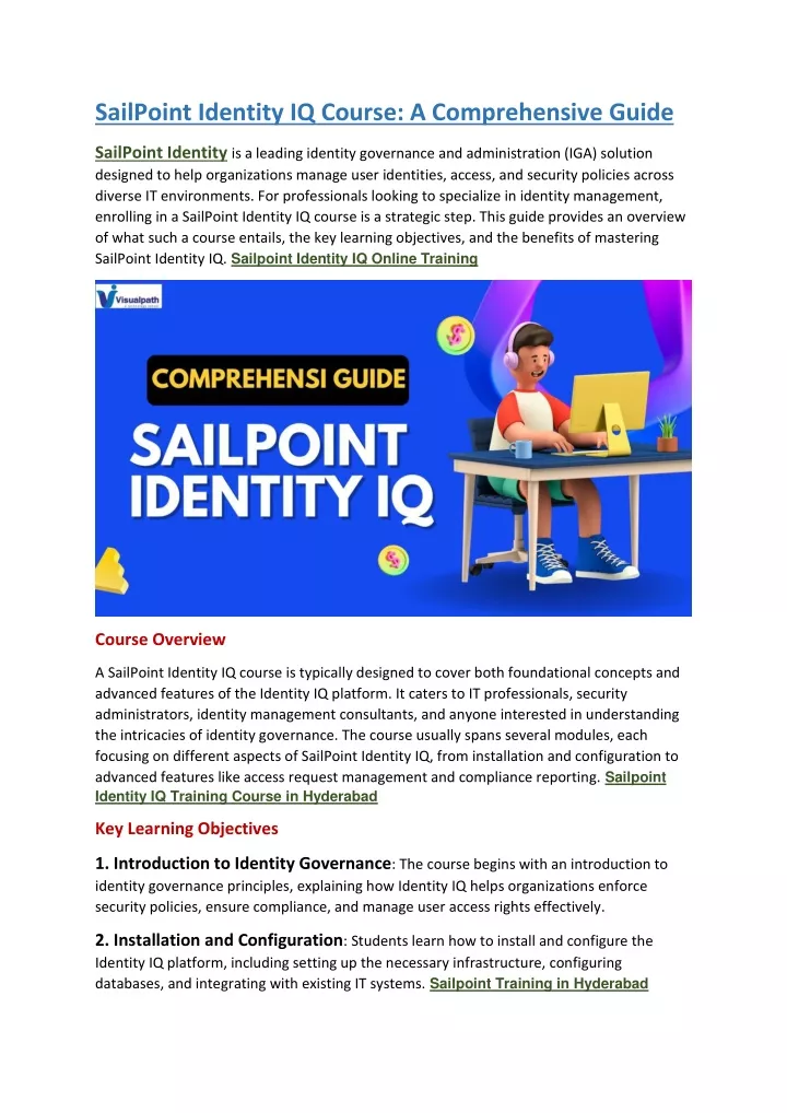 sailpoint identity iq course a comprehensive guide