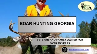 Boar Hunting Georgia