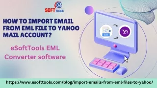 How to import emails from EML files to a Yahoo mail account?
