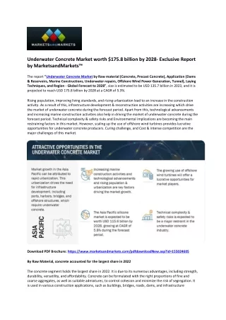 Growing Demand for Marine Infrastructure Drives Underwater Concrete Market to $1