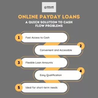 Online Payday Loans A Quick Solution to Cash Flow Problems