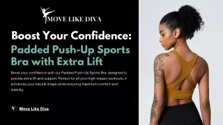 Boost Your Confidence Padded Push-Up Sports Bra with Extra Lift