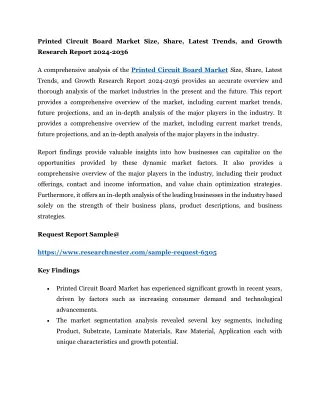 printed circuit board market size share latest