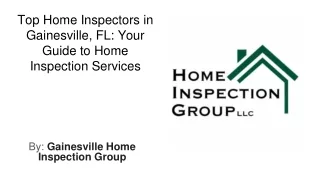 Home Inspection Gainesville FL