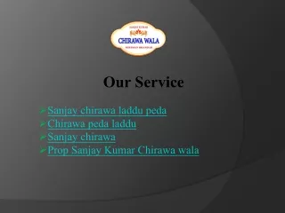 Sanjay Kumar Chirawa Renowned Sweet Connoisseur