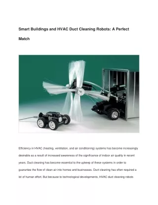 Smart Buildings and HVAC Duct Cleaning Robots_ A Perfect Match