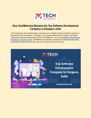 how techmetronix became the top software