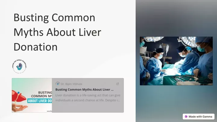 busting common myths about liver donation