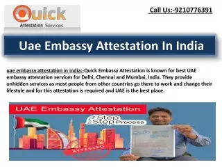 uae embassy attestation in india