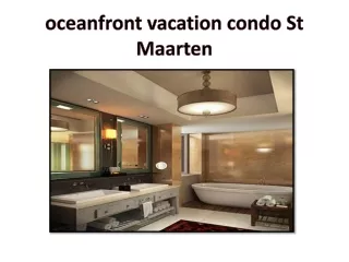 oceanfront vacation condo St Maarten