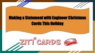 making a statement with engineer christmas cards