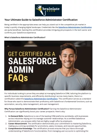 your ultimate guide to salesforce administrator