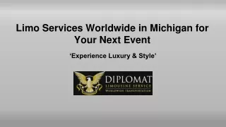 Limo Services Worldwide in Michigan for Your Next Event