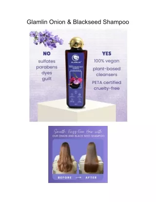 glamlin onion blackseed shampoo