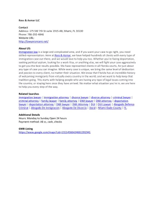 Ross & Asmar LLC