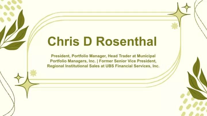 chris d rosenthal