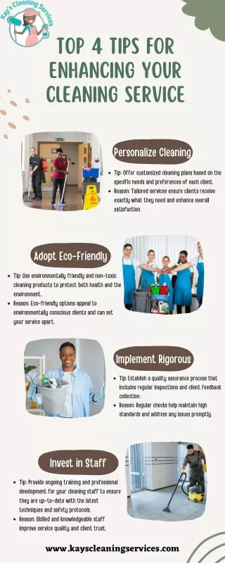 Top 4 Tips for Enhancing Your Cleaning Service