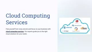 Cloud Computing Services