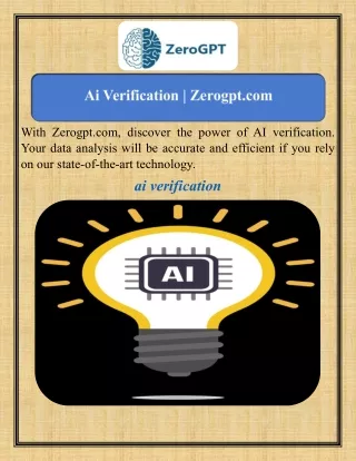 Ai Verification   Zerogpt.com