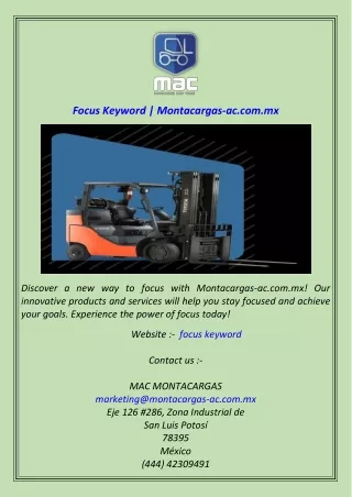 focus keyword montacargas ac com mx