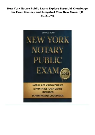 read new york notary public exam: explore essential knowledge for exam