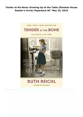 read tender at the bone: growing up at the table (random house reader'