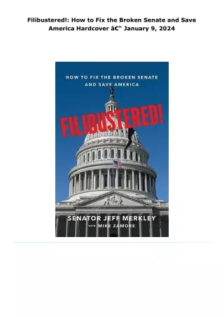 read filibustered!: how to fix the broken senate and save america