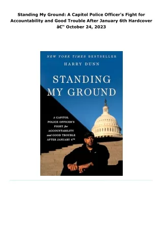 read standing my ground: a capitol police officer's fight for accounta
