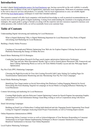 A Comprehensive Manual to Digital Marketing for Local Businesses