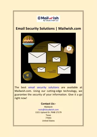 Email Security Solutions  Mailwish.com