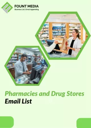 Pharmacies and Drug Stores Email List - PDF