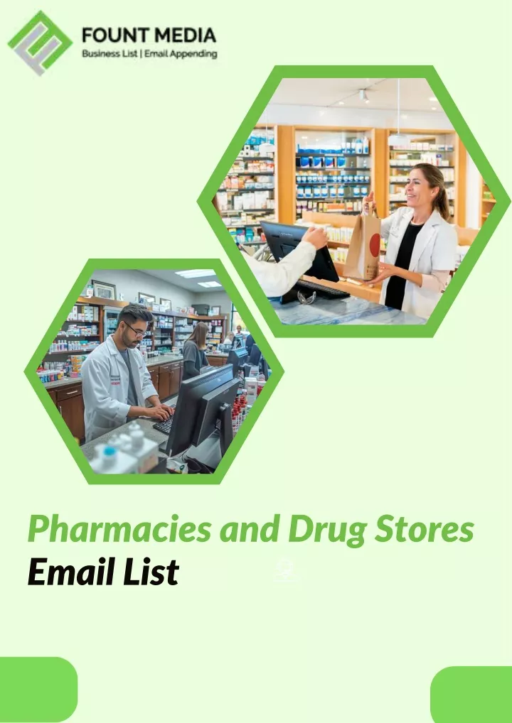 pharmacies and drug stores email list