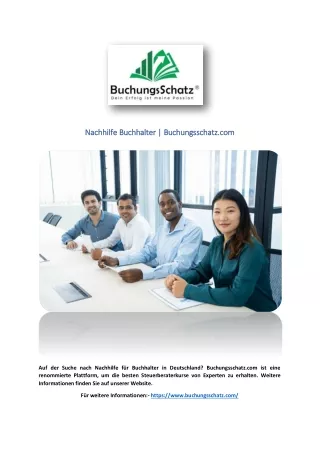 Nachhilfe Buchhalter | Buchungsschatz.com