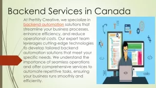 Backend Services in Canada