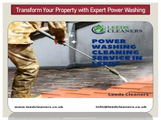 Transform Your Property with Expert Power Washing