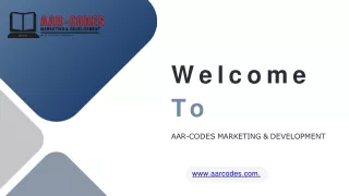 welcome to aar codes marketing development