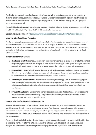 Food Grade Packaging Market