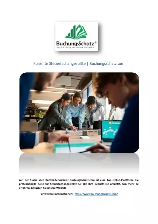 Kurse für Steuerfachangestellte | Buchungsschatz.com