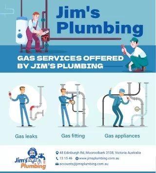 Gas Services Offered by Jim's Plumbing