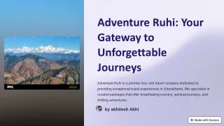 adventure ruhi your gateway to unforgettable