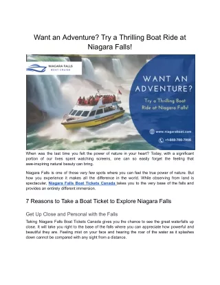 want an adventure try a thrilling boat ride